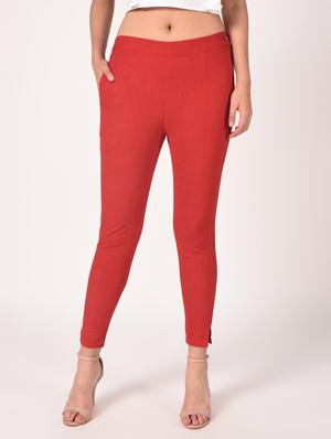 mid rise flat front trouser - 16773366 - Standard Image - 2
