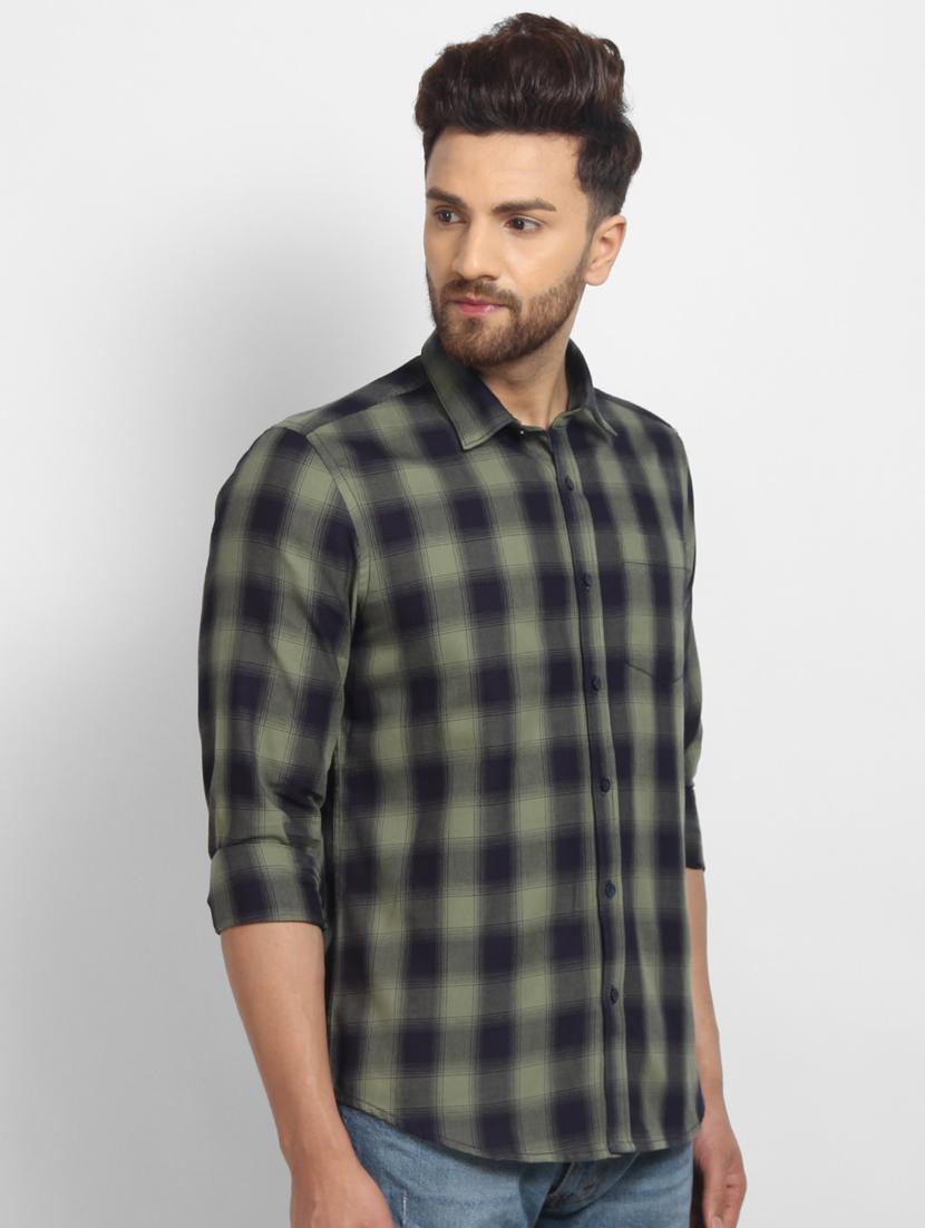 green checkered casual shirt - 16773414 - Zoom Image - 2