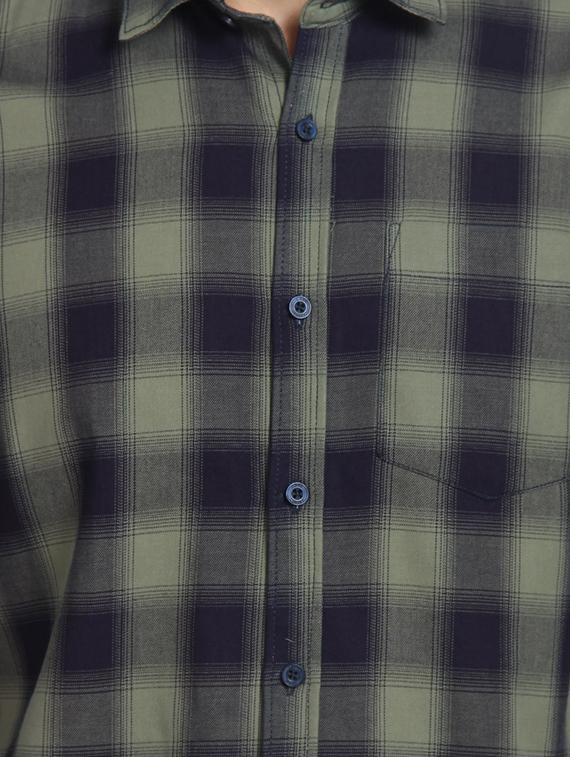 green checkered casual shirt - 16773414 - Zoom Image - 5
