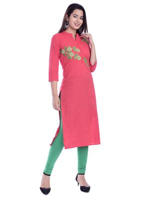 embroidered straight kurta - 16773729 - Standard Image - 2