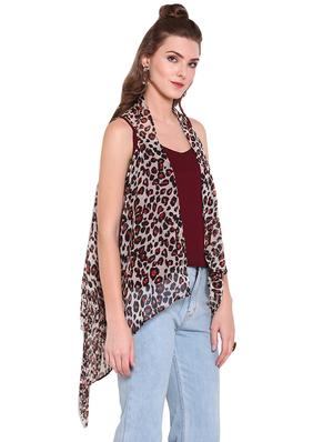 animal print regular shrug - 16773747 - Standard Image - 2