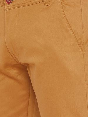 brown solid chinos - 16773758 - Standard Image - 5