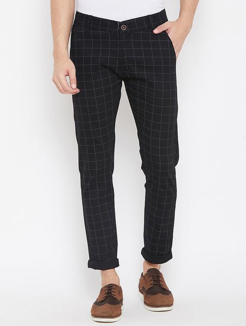 black checkered chinos - 16773760 - Standard Image - 1