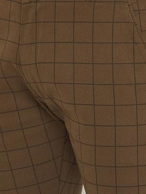brown checkered chinos - 16773762 - Standard Image - 5