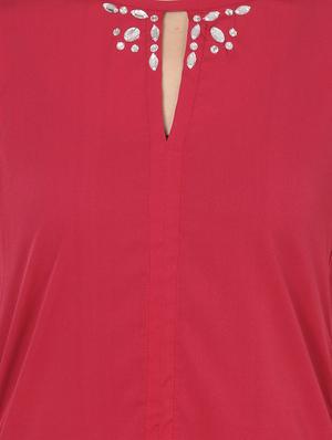 key hole neck embellished top - 16773831 - Standard Image - 5