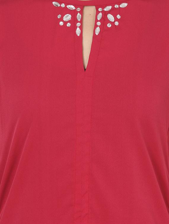 key hole neck embellished top - 16773831 - Zoom Image - 5
