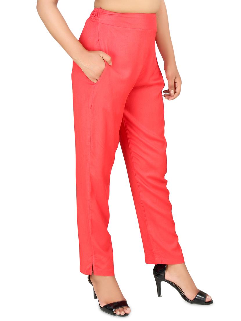 high rise flat front trouser - 16774471 - Zoom Image - 2