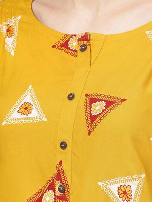 printed straight kurti - 16774629 - Standard Image - 5