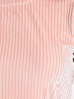 bell sleeved striped a-line dress - 16775279 - Standard Image - 5