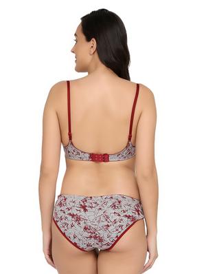 bow patch abstract bra and panty set - 16775342 - Standard Image - 2