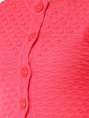 crew neck long sleeved cardigan - 16775393 - Standard Image - 5