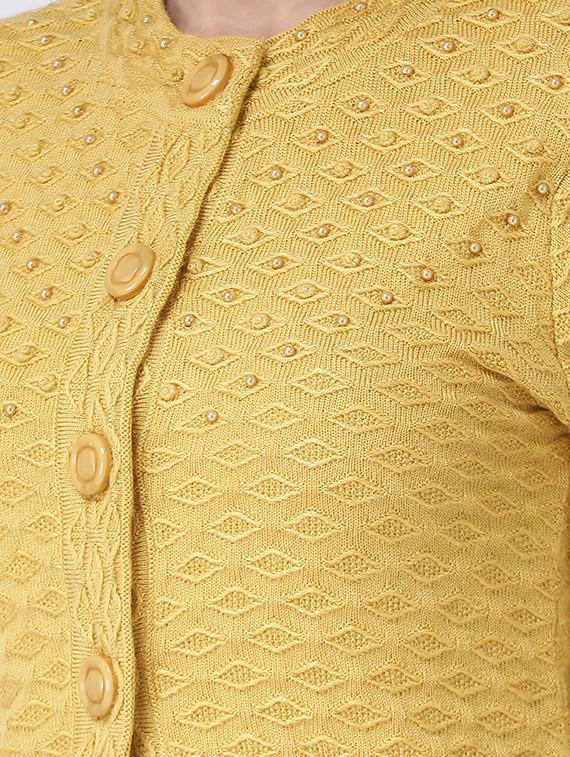 crew neck long sleeved cardigan - 16775394 - Zoom Image - 5