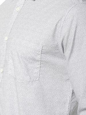 grey printed casual shirt - 16776160 - Standard Image - 5