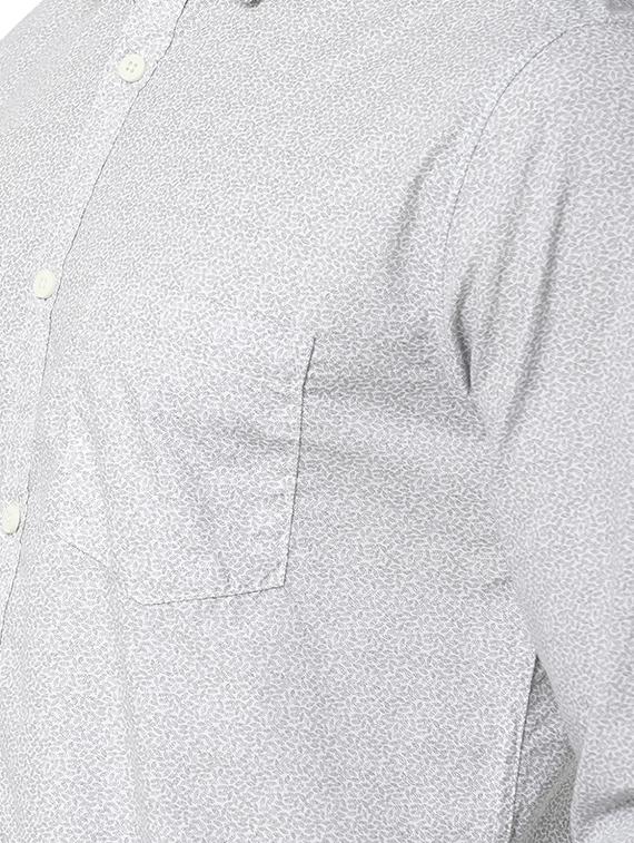 grey printed casual shirt - 16776160 - Zoom Image - 5