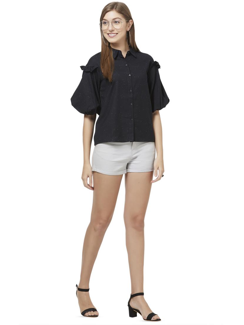puff sleeved frill detail top - 16776781 - Zoom Image - 5