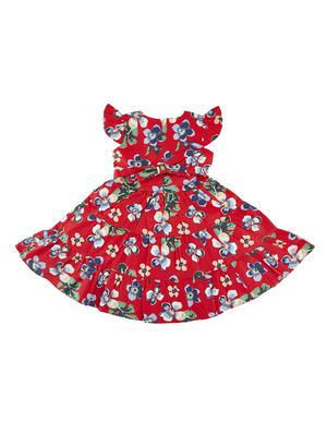 red cotton frock - 16777202 - Standard Image - 2