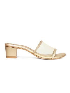 gold slip on sandals - 16779624 - Standard Image - 2