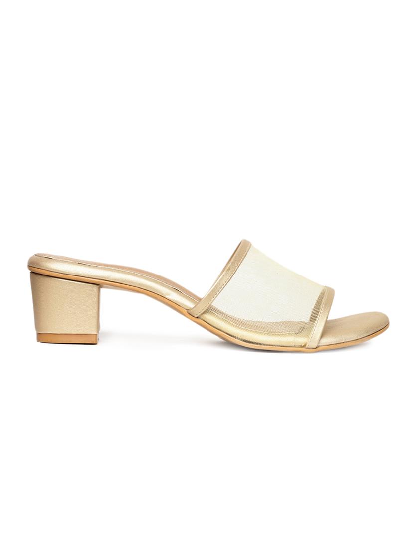 gold slip on sandals - 16779624 - Zoom Image - 2