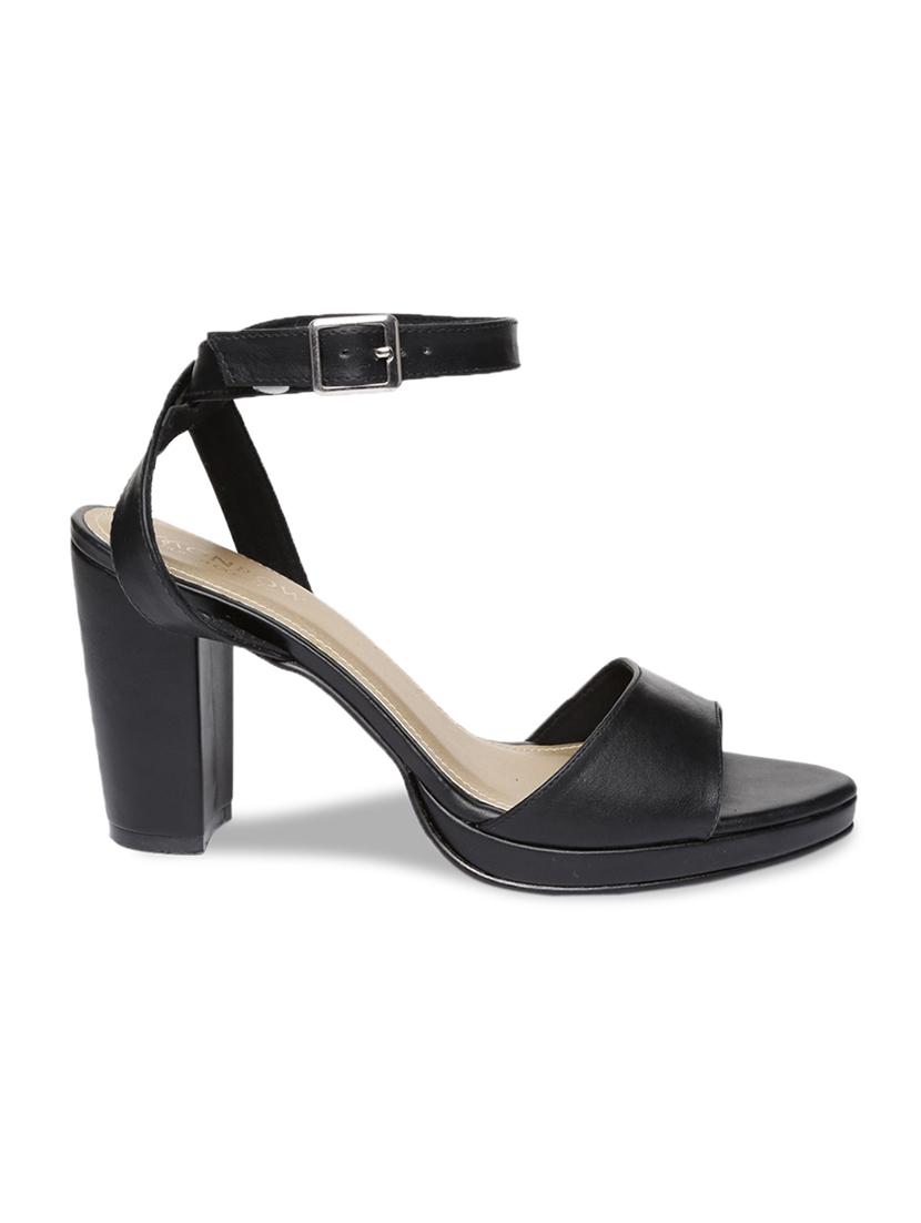 black ankle strap sandals - 16779678 - Zoom Image - 2