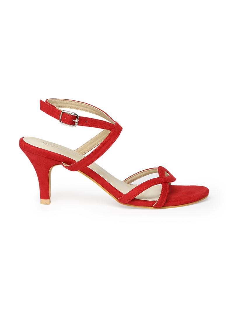 red ankle strap sandals - 16779680 - Zoom Image - 2