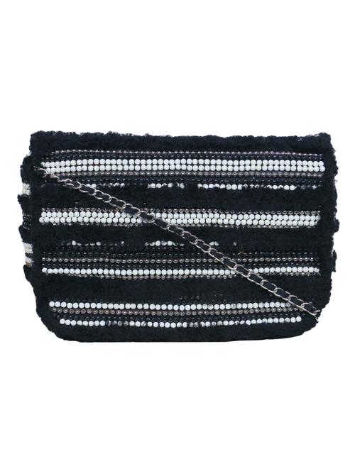 black cotton box clutch - 16779869 - Standard Image - 1