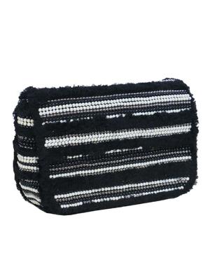 black cotton box clutch - 16779869 - Standard Image - 5