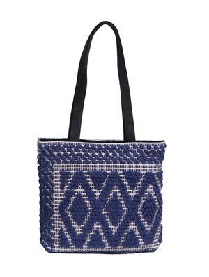 blue cotton regular handbag - 16779893 - Standard Image - 2