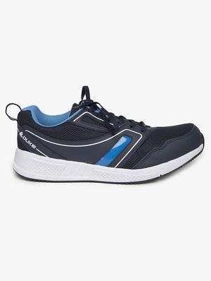 navy mesh lace up sport shoes - 16781422 - Standard Image - 2