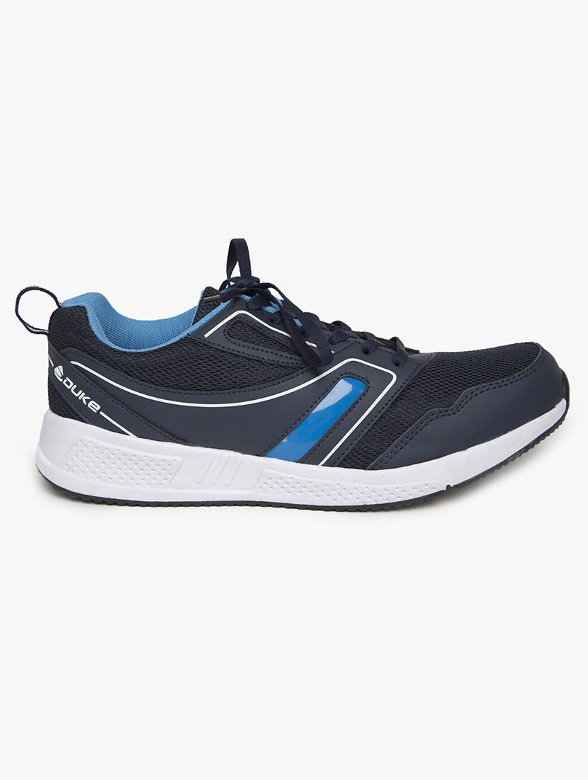 navy mesh lace up sport shoes - 16781422 - Zoom Image - 2
