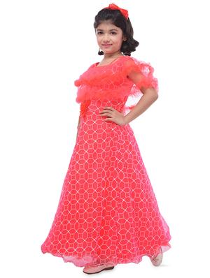 red net party gown - 16781486 - Standard Image - 2