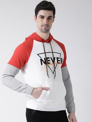 white chest printed raglan sweatshirt - 16782460 - Standard Image - 2