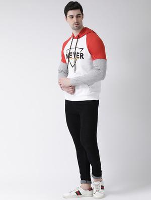 white chest printed raglan sweatshirt - 16782460 - Standard Image - 5