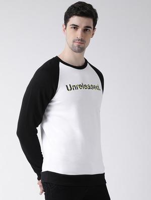 white chest printed raglan sweatshirt - 16782461 - Standard Image - 2