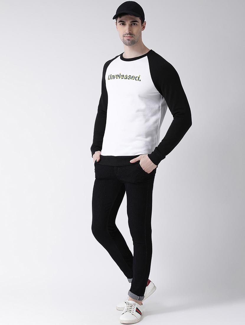 white chest printed raglan sweatshirt - 16782461 - Zoom Image - 5