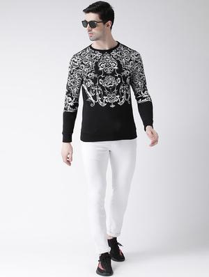 black chest printed sweatshirt - 16782463 - Standard Image - 5