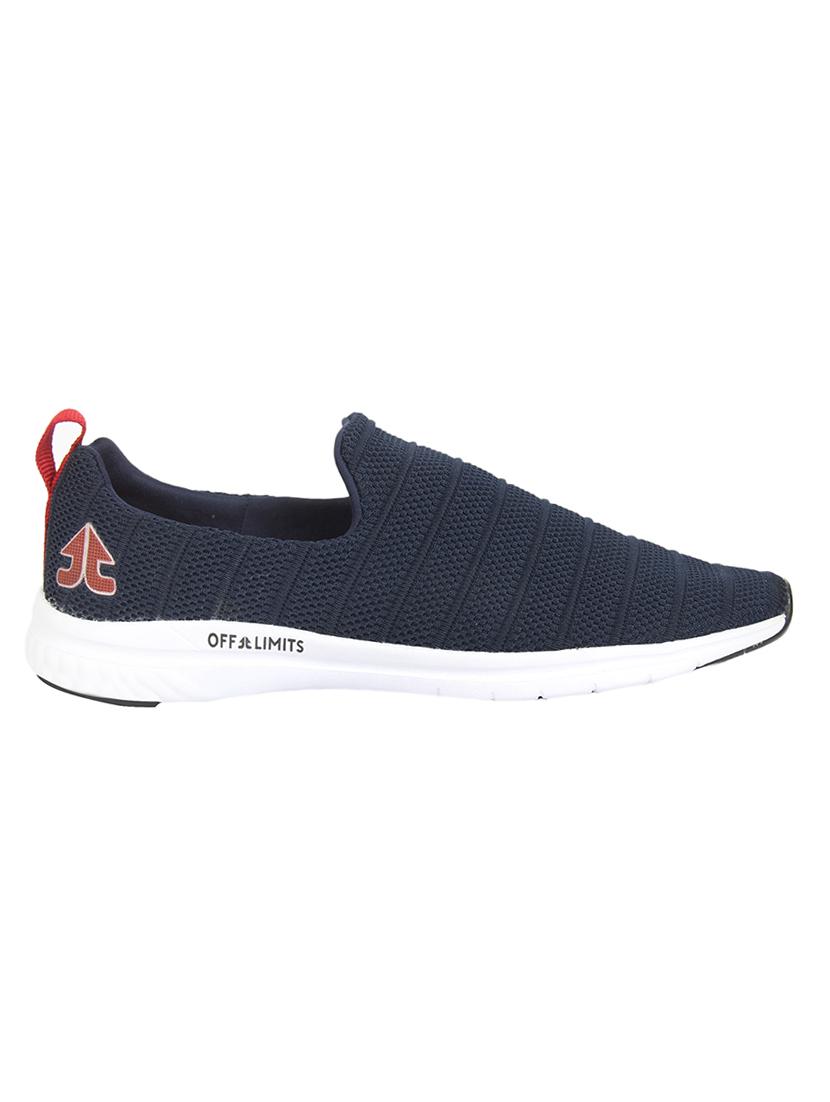 navy fabric slipon sport shoes - 16783360 - Zoom Image - 2