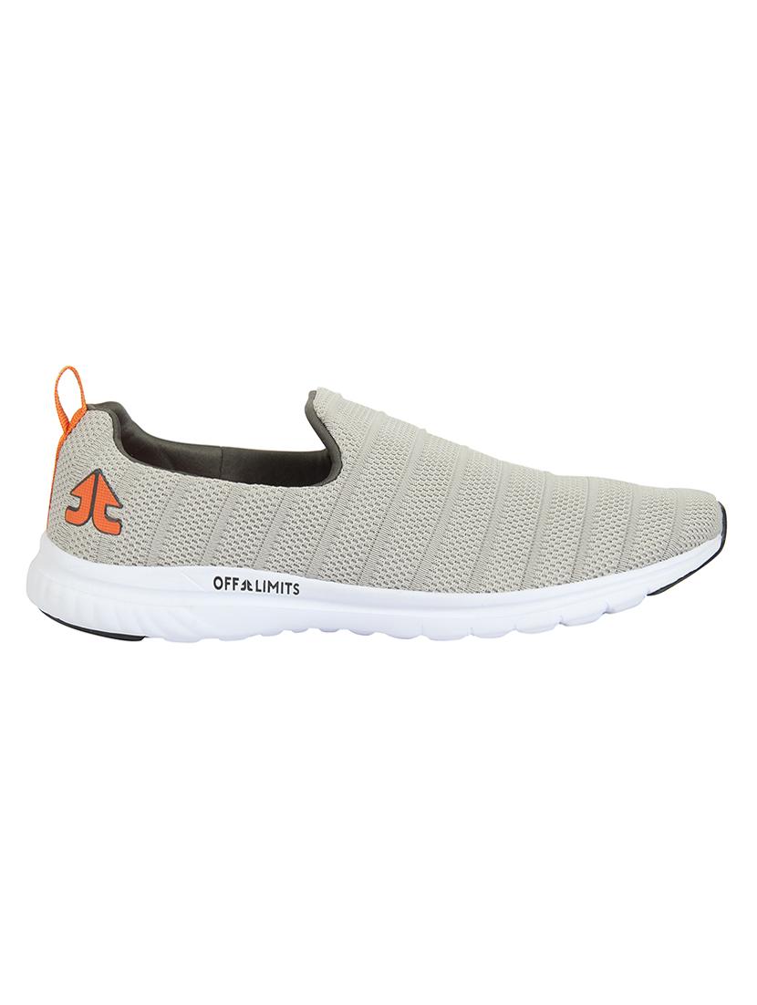 grey fabric slipon sport shoes - 16783361 - Zoom Image - 2