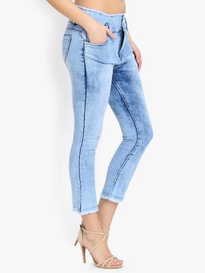 high rise frayed jeans - 16783493 - Standard Image - 2