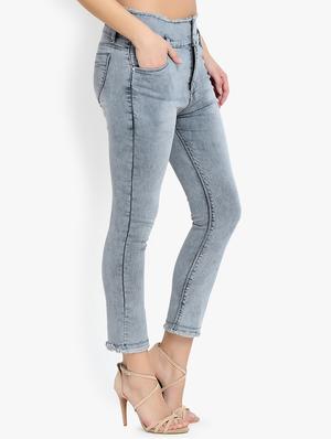 high rise frayed jeans - 16783494 - Standard Image - 2