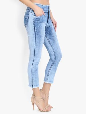 high rise frayed jeans - 16783495 - Standard Image - 2