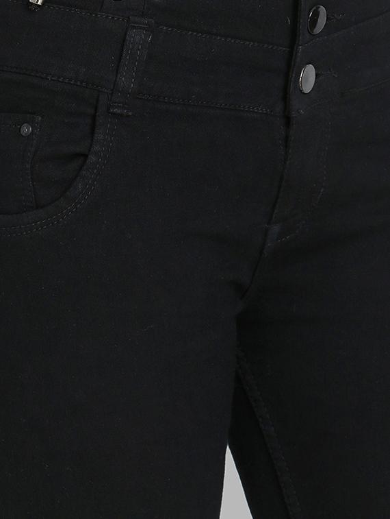 high rise frayed hem jeans - 16783498 - Zoom Image - 5