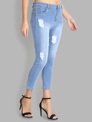 high rise distressed jeans - 16783508 - Standard Image - 2