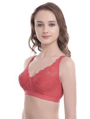 bow patch laced t-shirt bra - 16784758 - Standard Image - 2
