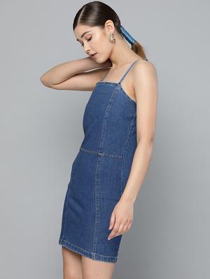 cami neck bodycon denim dress - 16784914 - Standard Image - 2