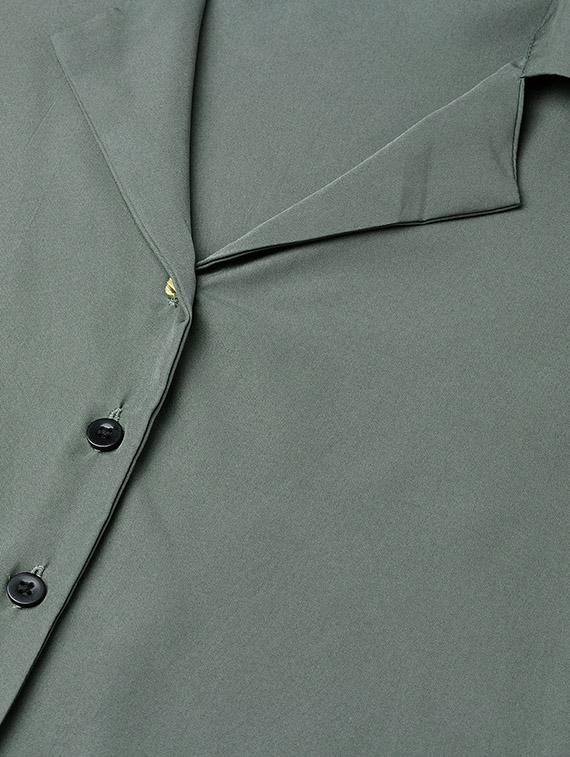 tie front solid shirt - 16784918 - Zoom Image - 5