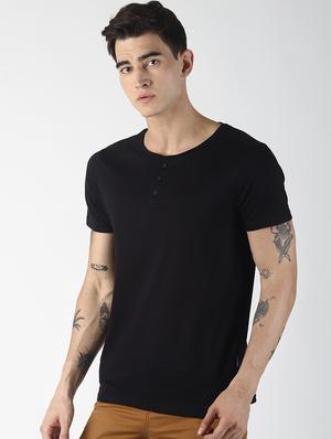 black solid t-shirt - 16785797 - Standard Image - 2