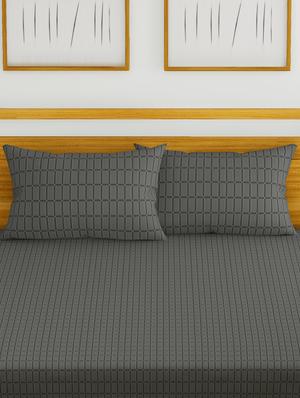 cotton king size double bedsheet with 2 pillow covers - 16785904 - Standard Image - 2