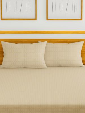 cotton king size double bedsheet with 2 pillow covers - 16785905 - Standard Image - 2