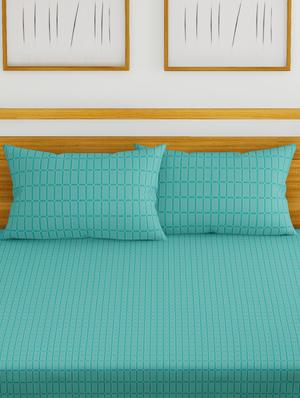 cotton king size double bedsheet with 2 pillow covers - 16785906 - Standard Image - 2