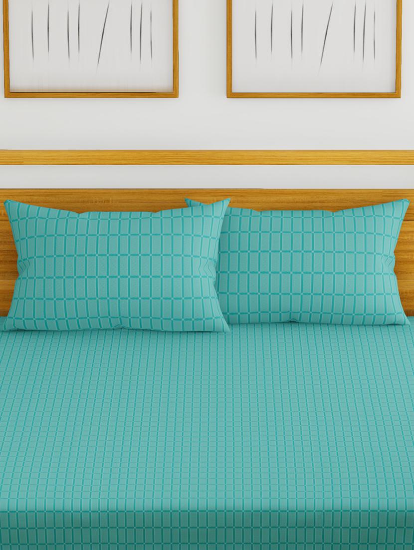 cotton king size double bedsheet with 2 pillow covers - 16785906 - Zoom Image - 2